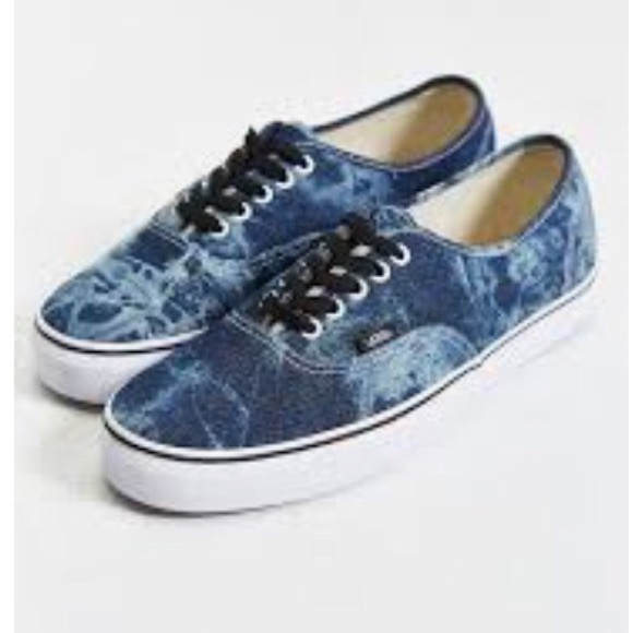 vans acid wash denim shoes